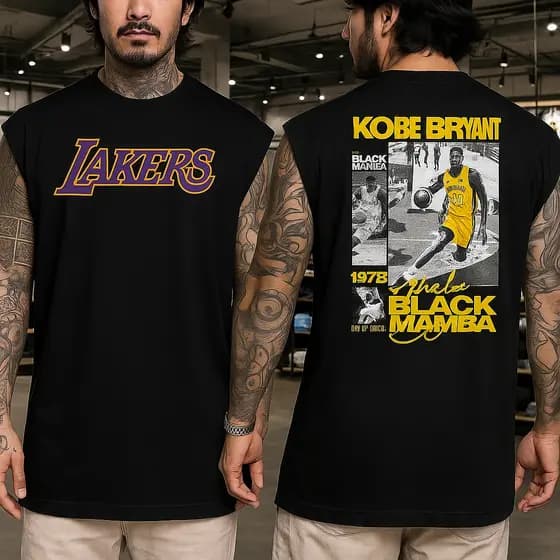 Regata Masculina Algodão Camiseta Regata Oversized LAKERS Várias Cores Caimento Perfeito