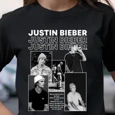 camiseta blusa justin bieber show fã clube beliebers masculino feminino t-shirt algodao  cantor