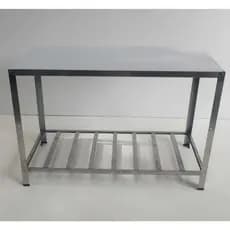 Mesa paneleira Estante Industrial 92Cm Inox para Utensílios de Padaria Açougue Hamburgeria