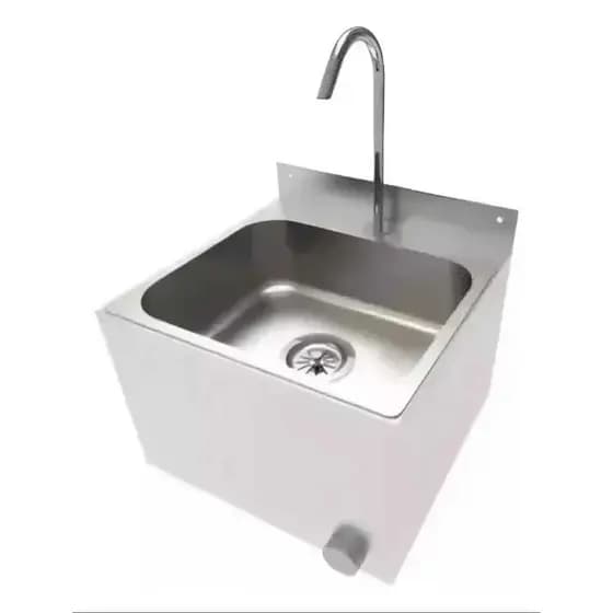 Lavatorio Para As Maos Assepsia Cuba Inox C/ Acionamento Inox