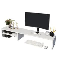 Base Elevatória P/ Monitor E Notebook Altura E Ângulo Ideal Cor Branco