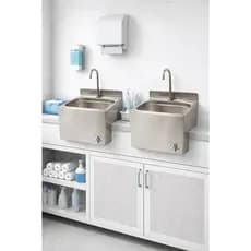 Kit Lavatorio Para As Maos Assepsia Cuba Inox C/ Acionamento