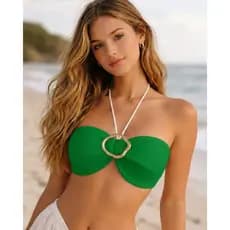 Top Cropped Feminino Tricot Amarração Nas Costas Pode Usar Com ou Sem Alça Tricô Moda Verão