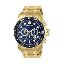 Relógio Invicta Pro Diver 0073 Banhado A Ouro 18k Com N.f, com caixa