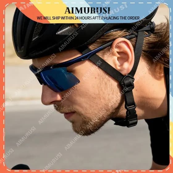 (AIMURUSI) Óculos De Sol Esportivos Elegantes E Foscos Semi-Sem Aro Unissex , Com Lente Flip UV400 Para Sombra Piqueniqu