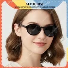 (AIMURUSI) Óculos De Sol Ovais Modernos De Armação Pequena Femininos , UV Para Férias Na Praia E No Verão Retrô Uso Ao A