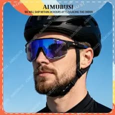 (AIMURUSI) Nova Chegada Ciclismo Estilo Esportivo Proteção UV Lente HD Unissex Esportes Aero Condução Óculos De Sol Eleg