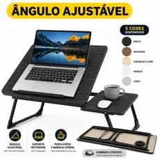 🔥Mesa Para Notebook Inclinável Regulável Portátil Apoio Cama Sofá Trabalho Estudo Premium
