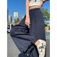 Pequena sensação solta drape gelo seda de secagem rápida tornozelo comprimento Bloomers para mulheres verão luz Design s