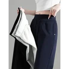 Azul marinho gelo seda Casual calças esportivas femininas verão estilo fino este ano Popular Sycamore calças de cintura