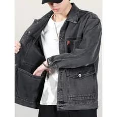 Comércio exterior cauda bens Denim jaqueta masculina seguro de trabalho Workwear primavera outono soldagem Multi-bolso r