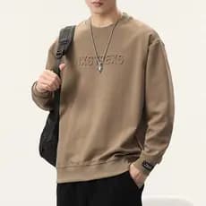 Moletom masculino solto Casual gordo primavera outono roupas masculinas t mais gordura plus Size primavera sem capuz de