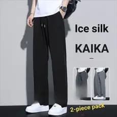Calças masculinas estilo protetor solar calças soltas Street Wear calças esportivas masculinas retas calças casuais pret
