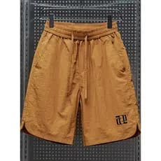 Calções casuais de seda gelo masculino verão estilo fino solto exterior Wear secagem rápida legal estilo americano macac
