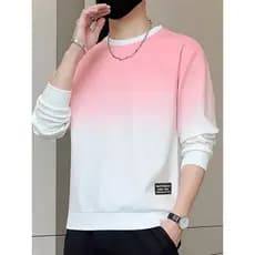 Roupas de outono masculinas de manga comprida camiseta de fundo masculina jaqueta solta moletom masculino 2025 novo esti