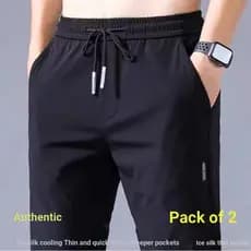 Calças retas masculinas de seda gelo, calças retas secas, calças masculinas finas, até o tornozelo, calças esportivas, v
