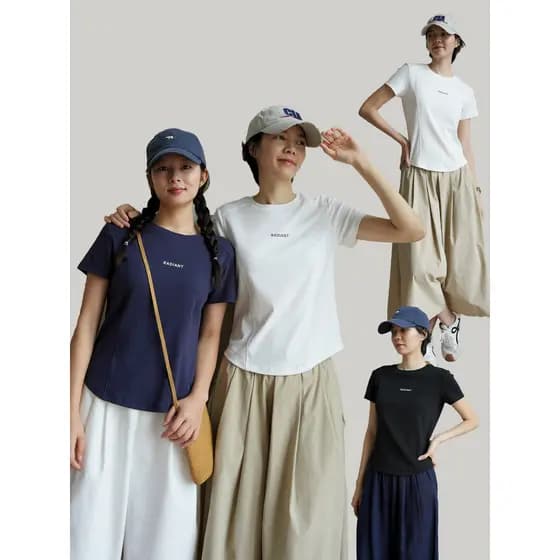 Estilo pai-filho Ucos senhoras ombro genuíno de manga curta crianças em torno do pescoço camiseta meninas impresso topo