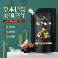 Dr. Dumei Black Ganoderma Lucidum Polygonum Multiflorum Shampoo para raiz de cabelo Shampoo de limpeza profunda Fragrânc