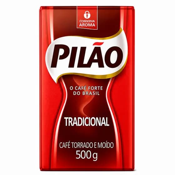 Café Pilão Vácuo Tradicional Torrado e Moído 500g