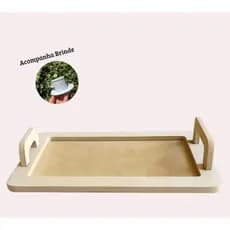 Bandeja Retangular Cesta Decorativa Ideal Para Cantinho do Café/Cafeteria/Lanchonete MDF Resistente