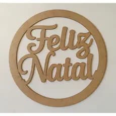 Letreiro MDF Feliz Natal e Feliz 2026 Decorativo Placas Decoração de Natal Ano Novo e Réveillon