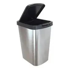 Lixeira 09 Litros Com Tampa Click Higienica Para Banheiros E Cozinhas Reforçada Multiuso