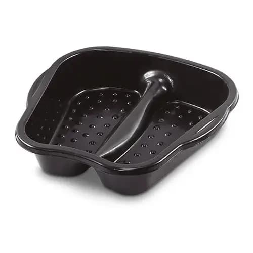 Bacia Pedicure Para Pés Preta Multiuso Profissional De Plastico Reforçado