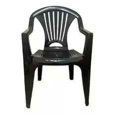 Cadeira Poltrona Com Encosto Para Braços Modelo Altablack Reforçado Multiuso