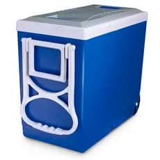 Caixa Térmica Cooler 32 Litros De Plástico Com Rodinhas e Puxador Para Praia, Churrasco, Lazer