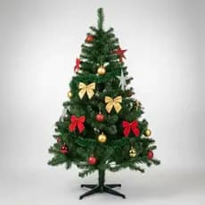 Arvore De Natal Bonita Com 2,10M E 1,80M Com 43 Decoração Inclusa Com 320 Galhos Fácil de Montar