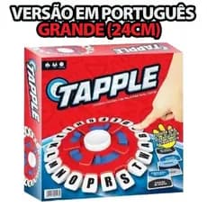 Versão em Português - Jogo de Tabuleiro Tapple Stop Trava Letras com Temporizador para Familia 24cm