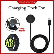 Carregador Magnético Sem Fio Para Samsung Watch 8/6/5/4 44mm 40mm Carregadores Rápidos Adequados Galaxy 5Pro 3 Active 3/