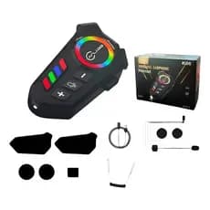 Intercomunicador K06 Fone Bluetooth Para Capacete Moto À Prova D'água Rgb  5.4 HELMET