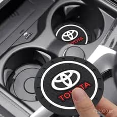 Toyota coaster Carro Moda Decorativa Copo De Água slot Tapete De silicone Para Camry Highlander Avalon COROLLA YARIS-L L