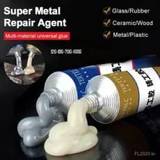 Cola Mágica de Reparação - 19g/70g/100g, Cola AB Resistente ao Calor para Ferro Fundido, Usada para Soldagem a Frio de M