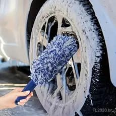 Escova de Limpeza de Carro Portátil para Acessórios de Pneus e Rodas Ferramenta de Manutenção