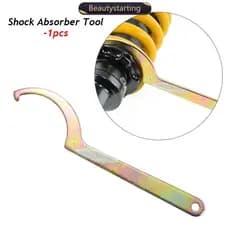 Ferramenta de Suspensão para Amortecedor de Motocicleta, Chave Tipo C, Ferramenta Manual com Gancho de Metal, Adequada p