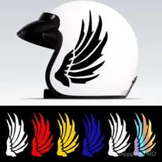 Adesivos Criativos e Únicos para Capacete de Motocicleta, Adesivos de Asa e Pena para Carro, Decoração para Motocicleta