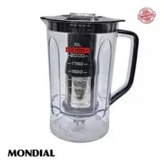 Copo do Liquidificador Processador Mondial MPN-01 Preto Vermelho Original