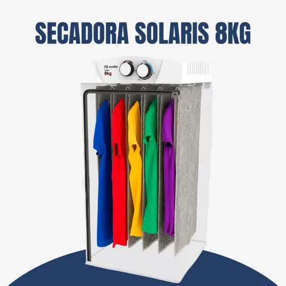 Secadora De Roupas Mueller Solaris 8kg De Parede Ar Quente e Frio Mueller