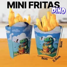 Caixa Embalagem Caixinhas Mini Batata Frita Pequena 100 Unid