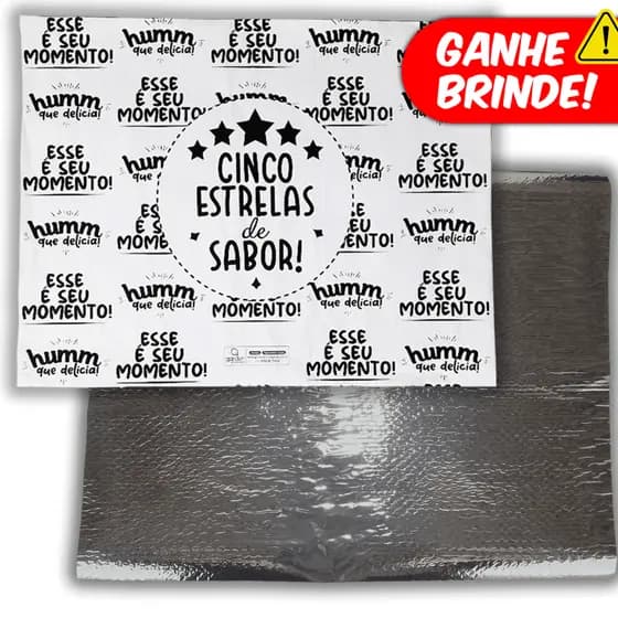 Papel Acoplado Térmico Laminado Papel Embrulho Alumínio 100 unidades