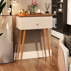 Buffet Aparador Retrô Com Gaveta Pés Madeira Maciça Sala Decorativa