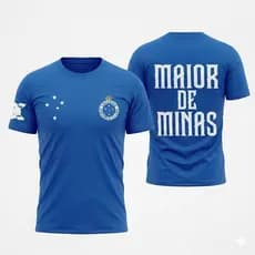 Camiseta do Cruzeiro Masculina Confortável Camisa de Time Mineiro Cabuloso Torcedor Raposa Maior de Minas