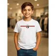 Camiseta São Paulo Infantil SPFC Torcedor Menino Uniforme Futebol Confortável Oficial Tricolor Paulista