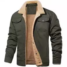 Jaqueta Masculina Nova de Outono Inverno 2024, Forro de Lã, Jaqueta de Trabalho em Algodão, Jaqueta Casual Masculina. 71