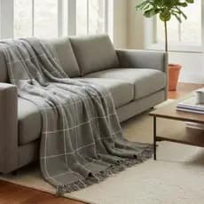 Manta Para Sofá Sala e Quarto Decoração Premium Home Decor Casa e Fios Manta Capa de Sofá de Algodão