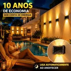 2~10pcs Arandelas de Parede Solar Externa LED, Auto Ligar/Desligar, À Prova d'Água para Jardim e Muro