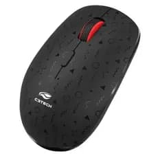 MOUSE SEM FIO RECARREGÁVEL C3TECH M-W90BK PRETO