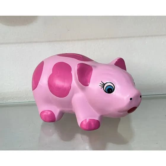 Cofre Porco Em Cerâmica Porquinho
